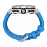 Luxury Chronograph Watch with Pink Dial & Blue Rubber Strap - image 2