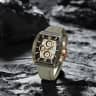 Naviforce Chronograph Trendy Rubber Strap Men's Watch NF6101-GY-Y-GY - image 4