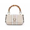 GUESS Kerima 4G Logo Beige Bamboo Handbag HWAG9337200 - image 4