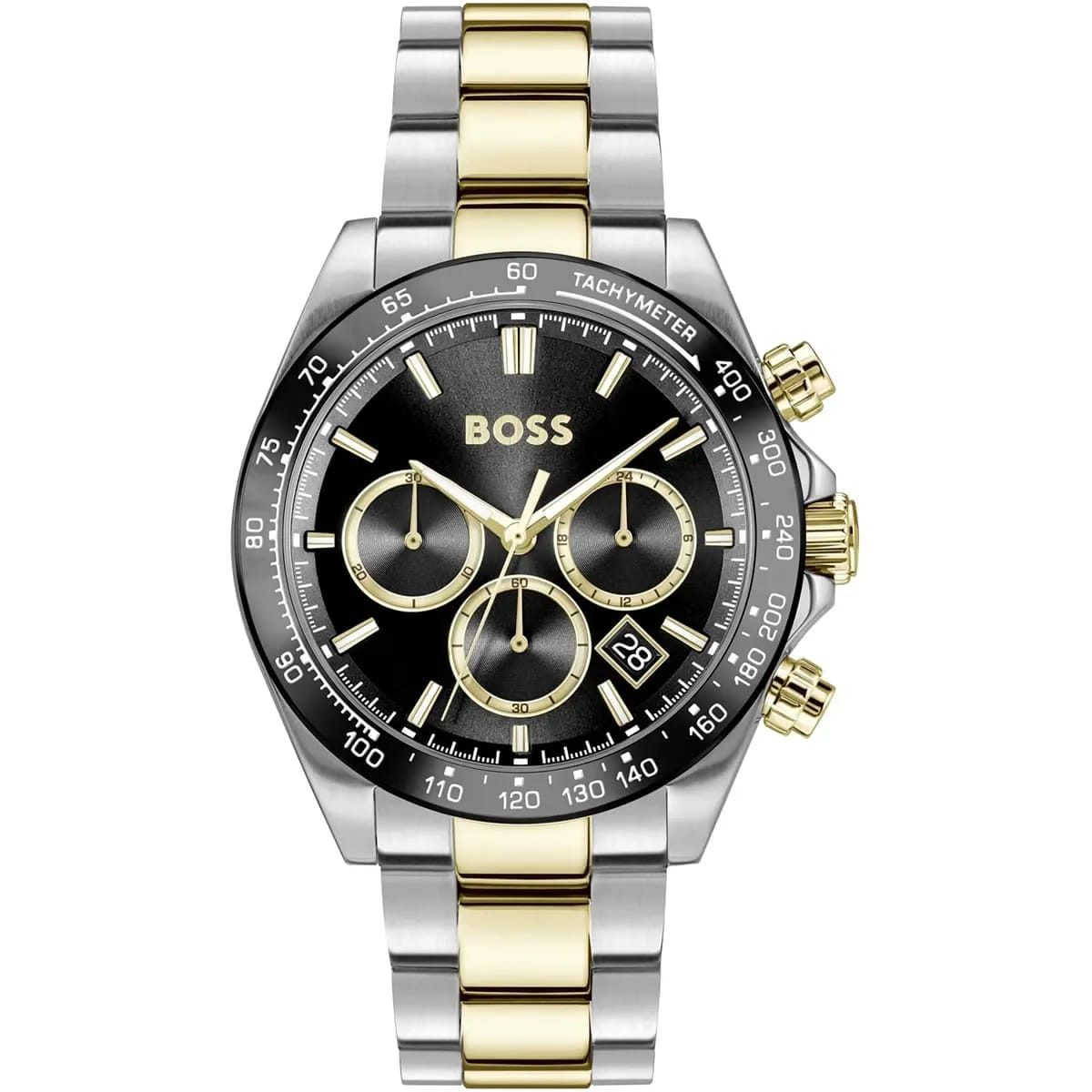 Hugo Boss Watch For Men Two-Tone Strap Black Dial 1514269