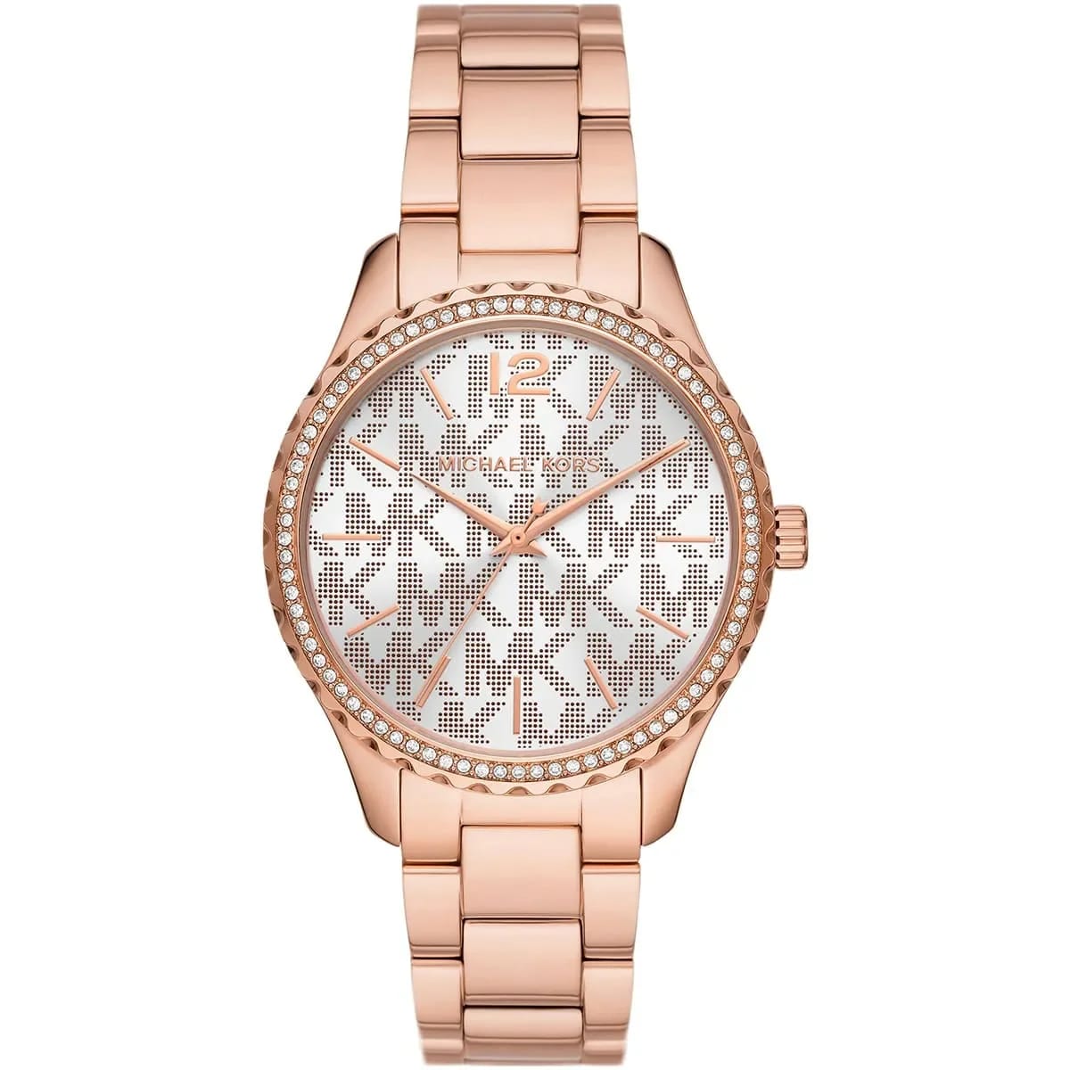 Women’s Round Rose Gold Stainless Steel Watch MK7297