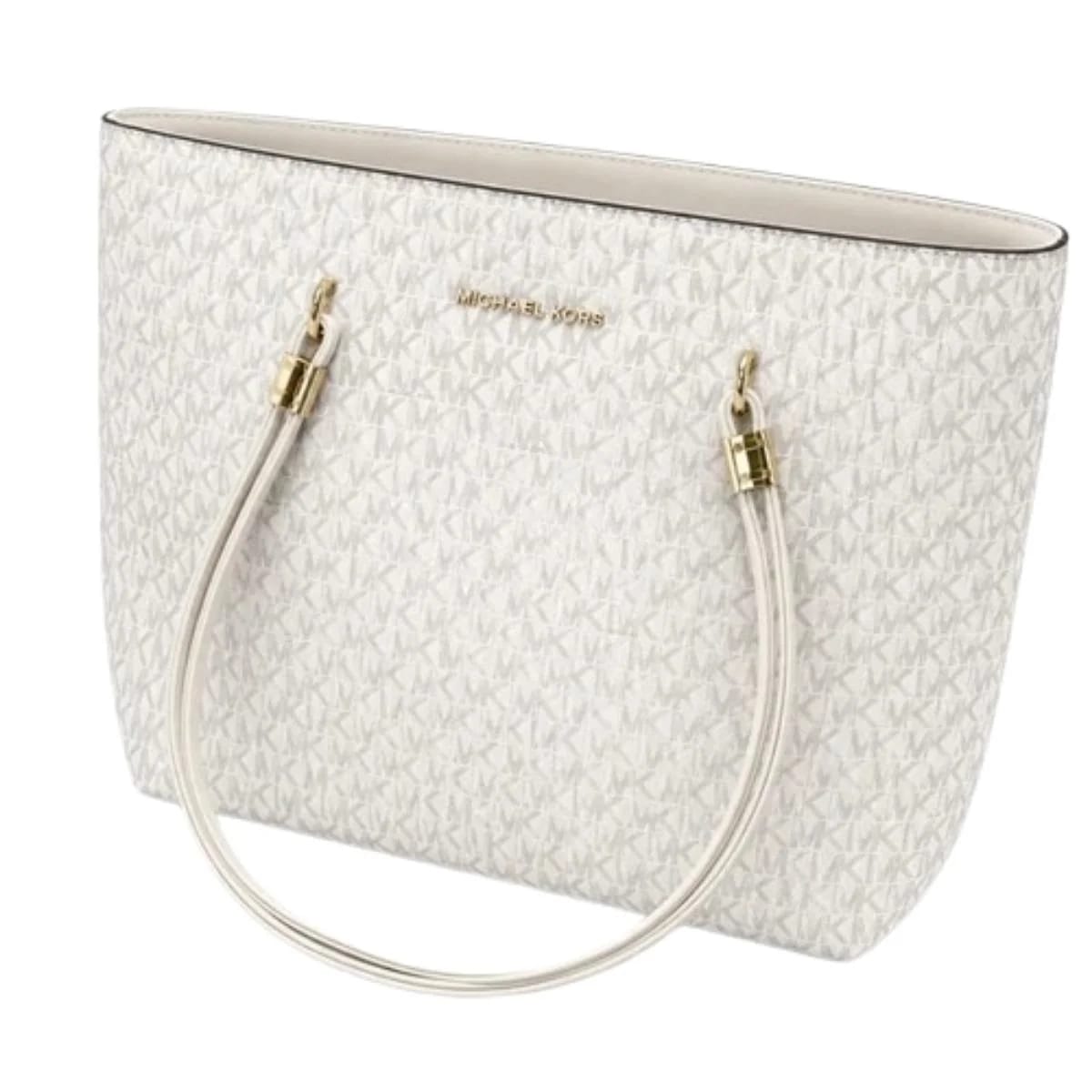 Michael Kors Jet Set Travel Small Logo Tote Bag – Vanilla 35S0GTVT1V
