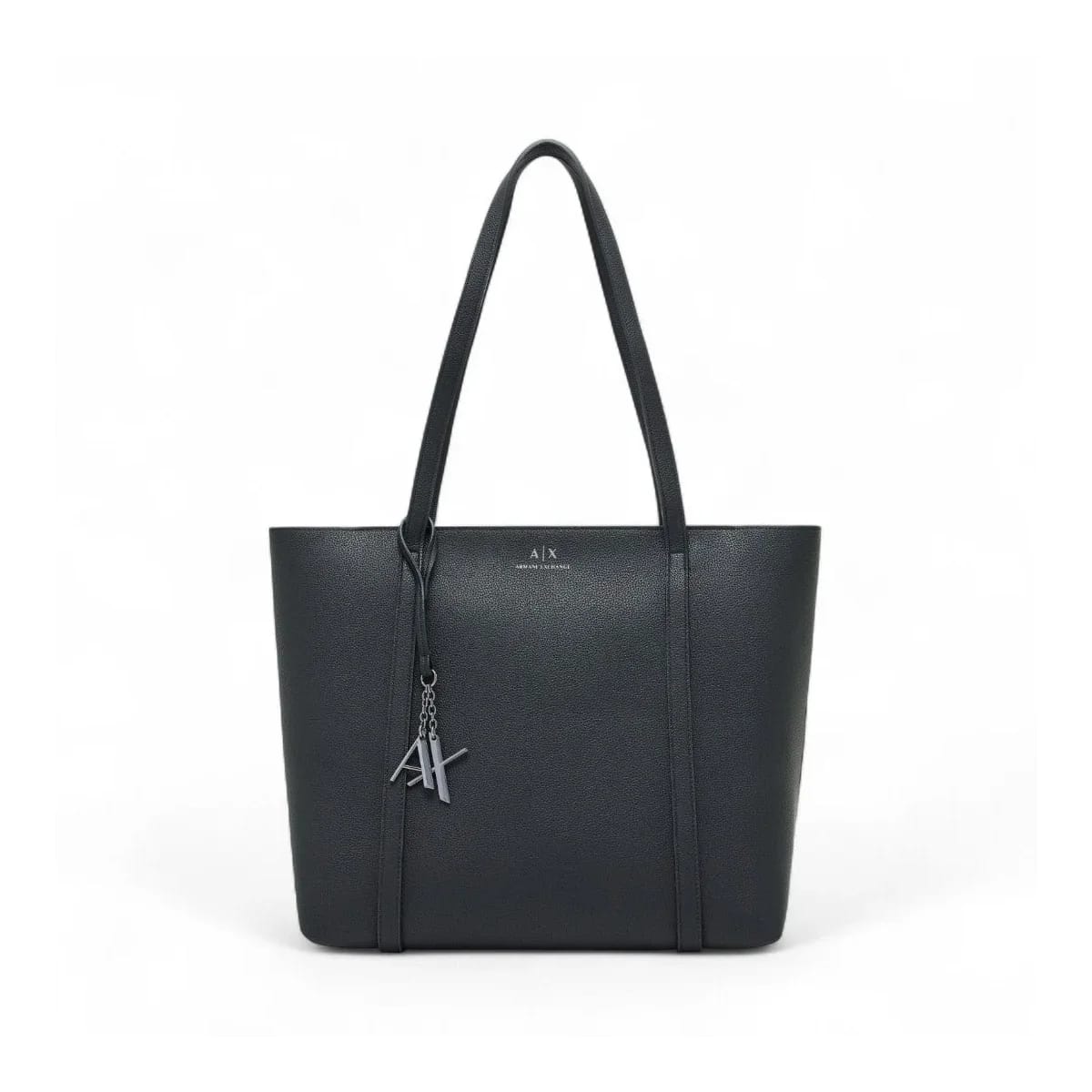Armani Exchange Black Logo-Charm Tote Bag 942930 CC726 28621
