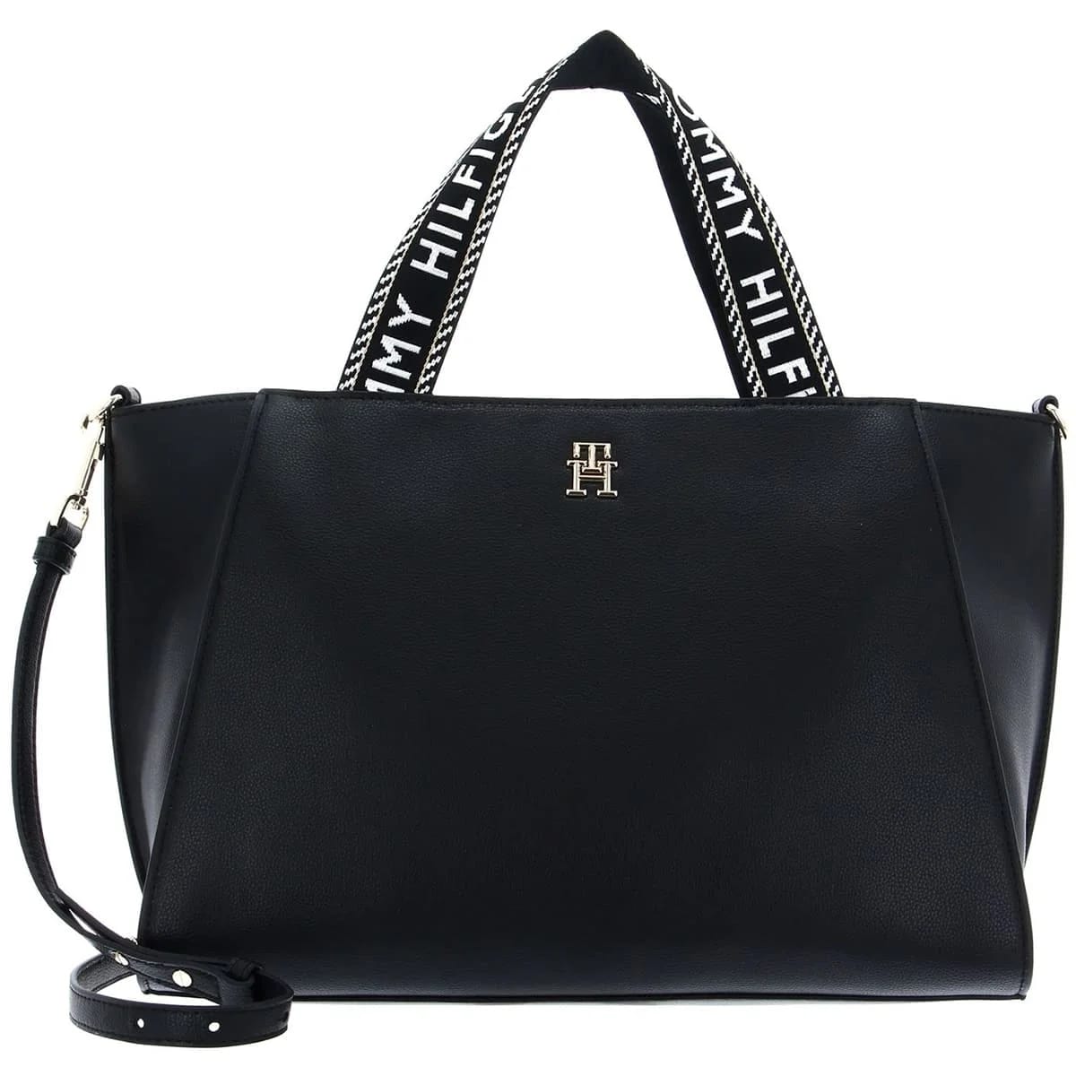 Tommy Hilfiger Black Women Handbags Aw0Aw14469 Bds