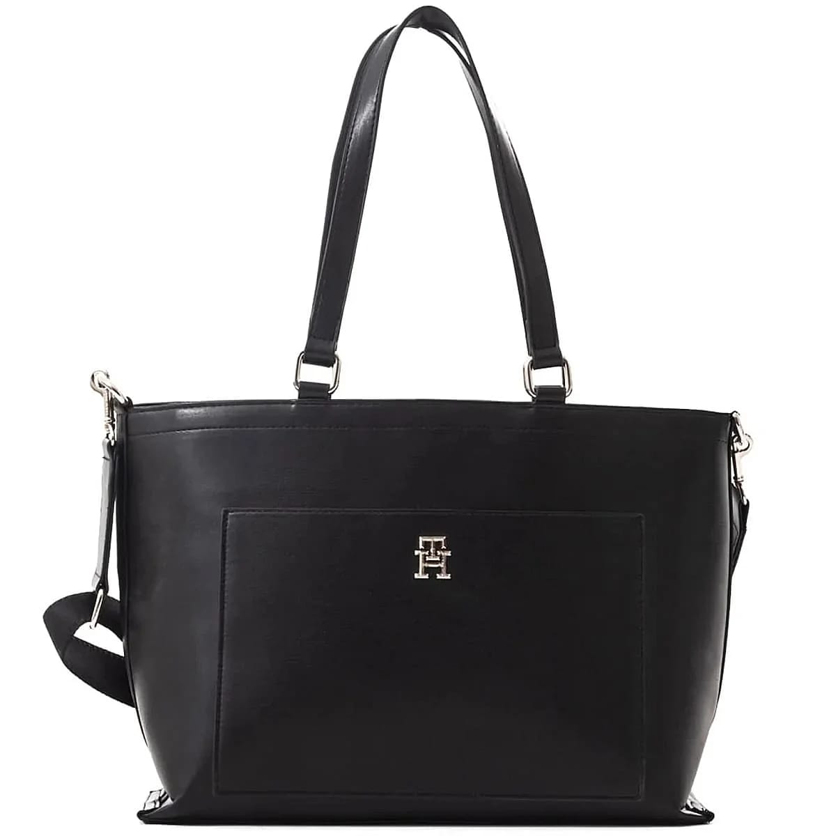Tommy Hilfiger Black Women Tote Bag Handbags