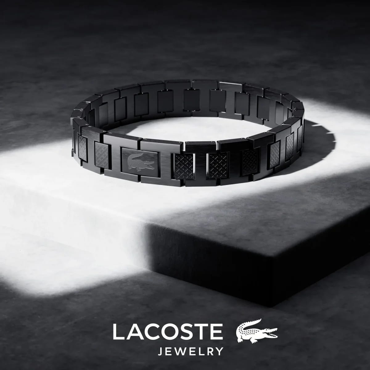 Black Steel Metropole "L" Bracelet - 2040119 - image 3