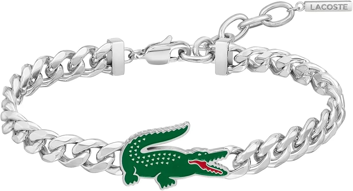 Lacoste Men's Arthor Jewelry Stainless Steel Adjustable Bracelet, Fashionable, For an Everyday Look - image 3