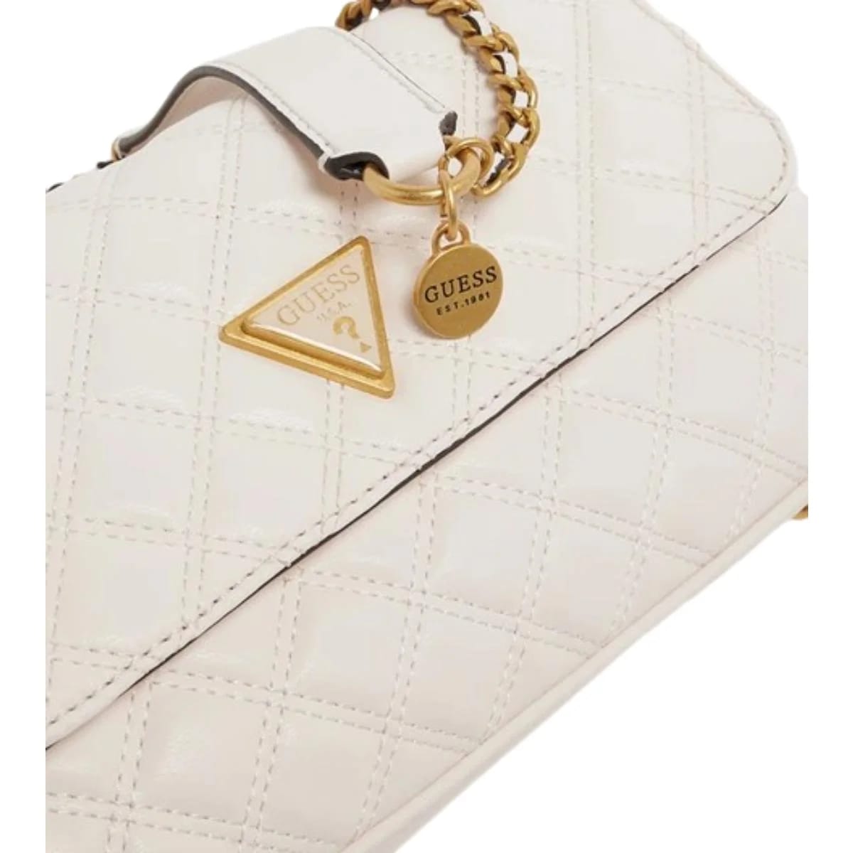 GUESS Fedana Quilted Off White Shoulder Bag HWZG9643200-OFF - image 2