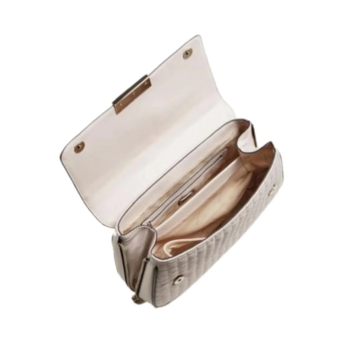 GUESS Assia Quilted Off White Crossbody Bag HWQG8499210-STO - image 2