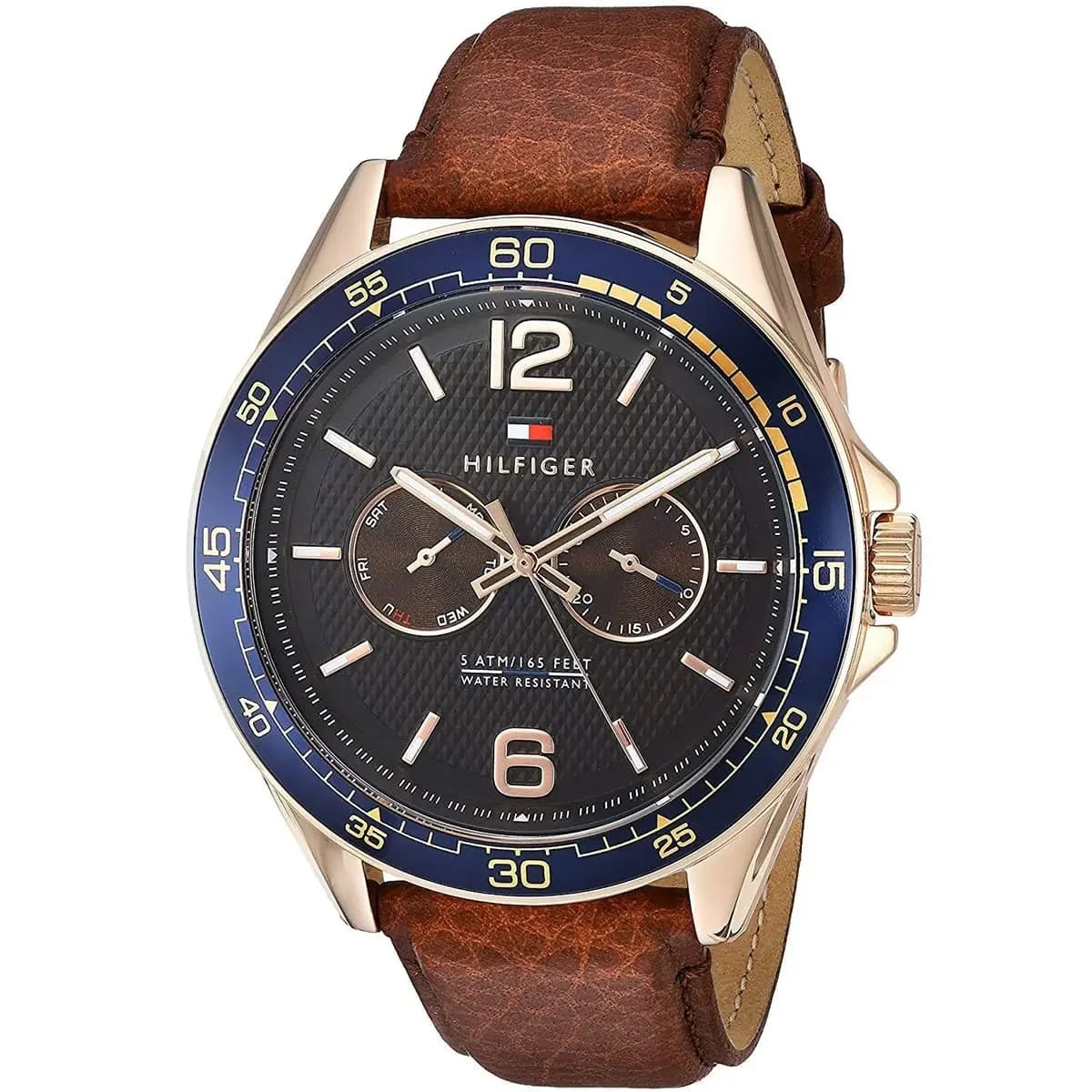 Tommy Hilfiger Erik Men's Brown Dial Leather Watch 1791367 - image 1