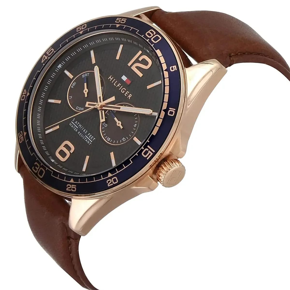 Tommy Hilfiger Erik Men's Brown Dial Leather Watch 1791367 - image 2